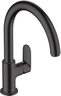 hansgrohe Keukenmengkraan Vernis Blend M35 Eengreeps Met Draaibare Uitloop Mat Zwart