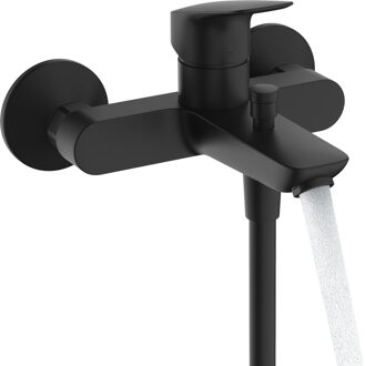 hansgrohe Logis ééngreeps badmengkraan opbouw, mat zwart