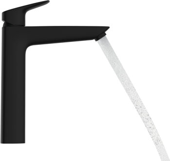 hansgrohe Logis ééngreeps wastafelmengkraan 190 met PopUp trekwaste, mat zwart