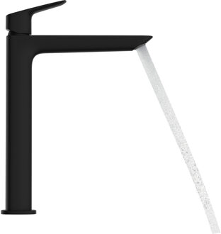 hansgrohe Logis Fine wastafelmengkraan 240 trekwaste, mat zwart