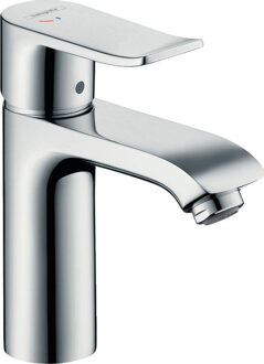 hansgrohe Metris CoolStart Wastafelkraan - Medium uitloop - Met wastegarnituur - Chroom