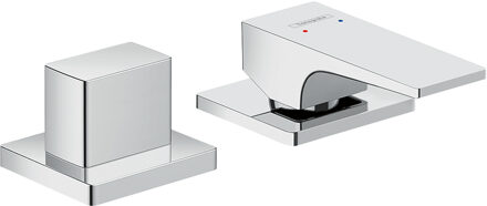 hansgrohe Metropol 2-gats badrandmengkraan met rechte greep, chroom