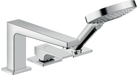 hansgrohe Metropol 3-gats badrandmengkraan met rechte greep, chroom