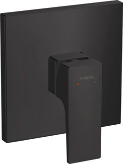 hansgrohe Metropol ééngreeps douchemengkraan afbouwdeel met rechte greep, mat zwart