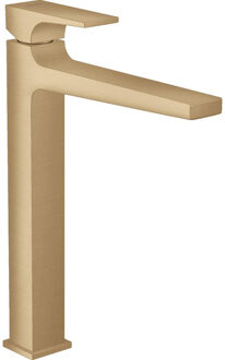 hansgrohe Metropol ééngreeps wastafelkraan 260 met rechte greep en PushOpen afvoerplug, Brushed Bronze