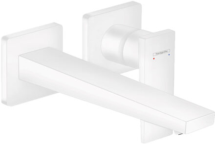 hansgrohe Metropol inbouw wastafelkraan waterbesparend met uitloop 22.5cm wit mat