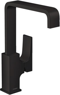 hansgrohe Metropol Wastafelmengkraan met push-open afvoerganrituur Mat Zwart