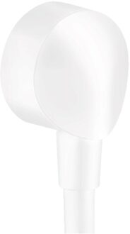 hansgrohe Muuraansluitbocht FixFit E HansGrohe Zonder Terugslagklep Mat Wit