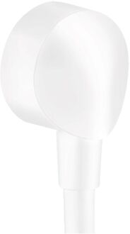 hansgrohe Muuraansluitbocht FixFit E HansGrohe Zonder Terugslagklep Mat Wit