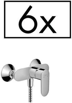 hansgrohe Opbouw Douchekraan HansGrohe Vernis Blend Eengreeps Chroom (6 stuks)