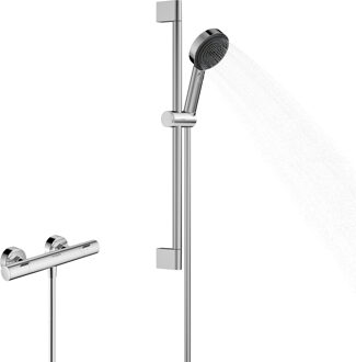 hansgrohe Pulsify Select S Douchesysteem 105 3jet Relaxation EcoSmart met Ecostat Fine en glijstang 65 cm, chroom