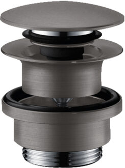 hansgrohe Push Open Afvoergarnituur DN32 HansGrohe Geborsteld Zwart Chroom
