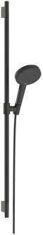 hansgrohe Raindance Alive Select S doucheset 125 3jet EcoSmart met glijstang Unica S Puro 90 cm Brushed Black Chrome (antraciet) 24603340