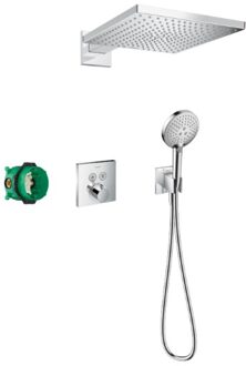 hansgrohe Raindance e inbouwset thermostaat en hoofddouche 30cm chroom 27952000