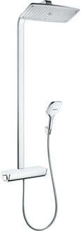 hansgrohe Raindance E opbouw regendouche waterbesparend met planchet chroom/wit