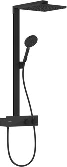 hansgrohe Raindance E Showerpipe 300 1jet EcoSmart met ShowerTablet 350, mat zwart