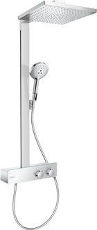 hansgrohe Raindance E Square E300 1jet showerpipe:m. ShowerTablet 350 opb. douchekraan thermostaat EcoSmart m. Raindance E300 1 jet hoofddouche chroom