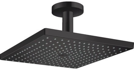 hansgrohe Raindance E Square hoofddouche E300 1jet m. plafondbevestiging 15.8cm 30x30cm mat zwart
