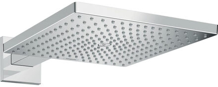 hansgrohe Raindance E Square hoofddouche E300 1jet met douchearm 39cm 30x30cm EcoSmart chroom