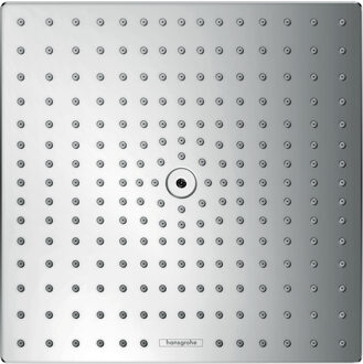 hansgrohe Raindance E Square hoofddouche E300 1jet met plafondbevestiging 10cm 30x30cm EcoSmart chroom
