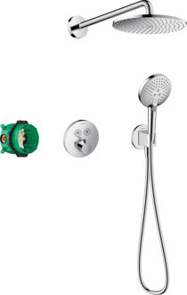 hansgrohe Raindance S complete set inbouwset 240 1 jet PowderRain met ShowerSelect S, chroom