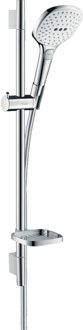 hansgrohe Raindance Select E 120 / Unica'S Puro Glijstangset - 65 cm - Chroom / Wit