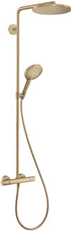 hansgrohe Raindance Select Regendoucheset - thermostaat - hoofddouche 24cm - brushed bronze (brons) 27633140 Bronze brushed