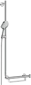 hansgrohe Raindance select s 120 unica comfort glijstangset 110cm links chroom