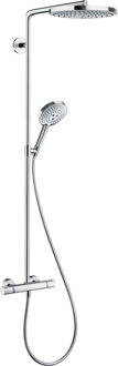 hansgrohe Raindance Select S 240 showerpipe - douchesysteem met hoofddouche 24 cm - wit/chroom