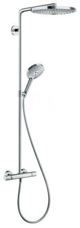hansgrohe Raindance Select S 240 showerpipe - douchesysteem met hoofddouche 24 cm - wit/chroom