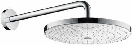 hansgrohe Raindance select s300 2jet hoofddouche met douchearm wit