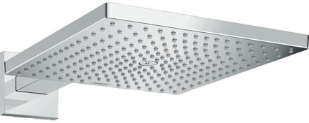 hansgrohe Raindance Square 300 1jet hoofddouche - Met wandaansluiting - diameter hoofddouche 300 mm - 1 straalsoort