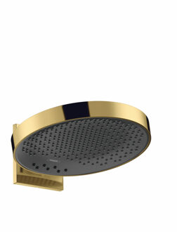 hansgrohe Rainfinity hoofddouche wand rond 36cm polished gold optic 26234990