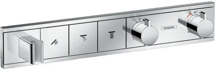 hansgrohe RainSelect afbouwdeel voor inbouw douchekraan thermostatisch voor 3 functies met handdouchehouder 52.7x90cm chroom