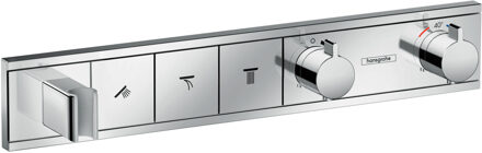 hansgrohe RainSelect afbouwdeel voor inbouw douchekraan thermostatisch voor 3 functies met handdouchehouder 52.7x90cm chroom