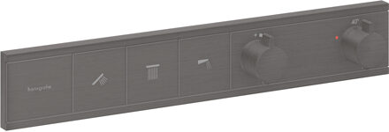 hansgrohe RainSelect thermostaat inbouw voor 3 functies, Brushed Black Chrome