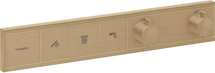 hansgrohe RainSelect thermostaat inbouw voor 3 functies, Brushed Bronze