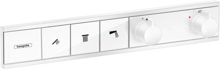 hansgrohe RainSelect thermostaat inbouw voor 3 functies, mat wit