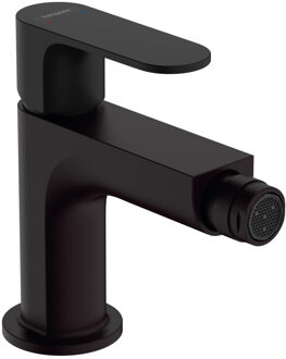 hansgrohe Rebris s 1-gr bidetmengkraan met pop-up trekwaste matzwart 72210670 zwart mat