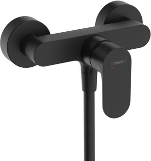 hansgrohe Rebris S ééngreeps douchemengkraan opbouw met 2 flow rates, mat zwart