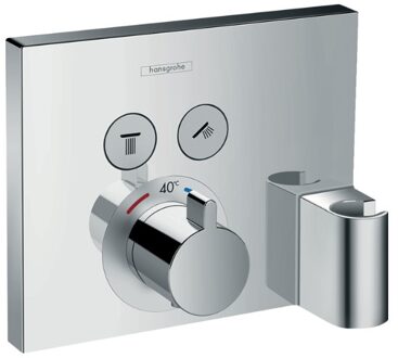 hansgrohe ShowerSelect Afbouwdeel - Inbouw douchekraan - Thermostatisch - 2 douchefuncties - Inclusief wandhouder