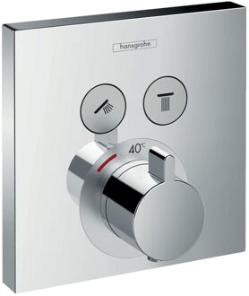 hansgrohe ShowerSelect Afbouwdeel - Inbouw douchekraan - Thermostatisch - 2 douchefuncties