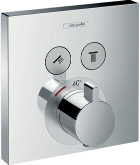 hansgrohe ShowerSelect Afbouwdeel - Inbouw douchekraan - Thermostatisch - 2 douchefuncties