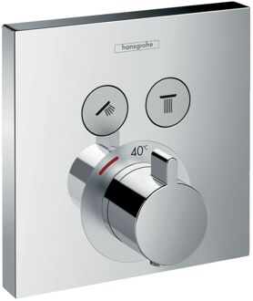 hansgrohe ShowerSelect Afbouwdeel - Inbouw douchekraan - Thermostatisch - 2 douchefuncties