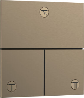 hansgrohe ShowerSelect Comfort E stopkraan inbouw voor 3 functies, Brushed Bronze