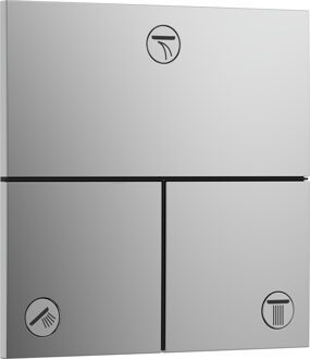 hansgrohe ShowerSelect Comfort E stopkraan inbouw voor 3 functies, chroom