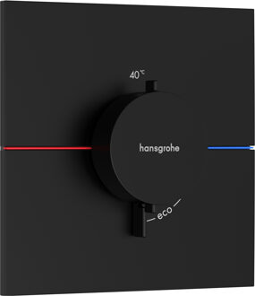 hansgrohe ShowerSelect Comfort E thermostaat inbouw, mat zwart