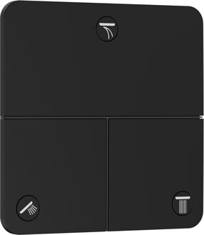 hansgrohe ShowerSelect Comfort Q stopkraan inbouw voor 3 functies, mat zwart