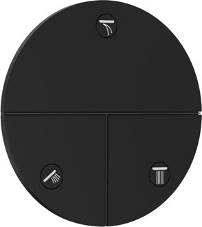 hansgrohe ShowerSelect Comfort S stopkraan inbouw voor 3 functies, mat zwart