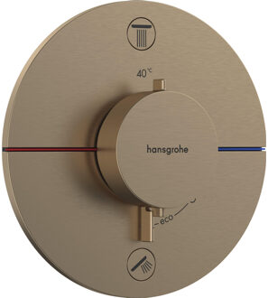 hansgrohe ShowerSelect Comfort S thermostaat inbouw voor 2 functies, Brushed Bronze